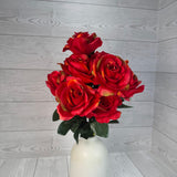 COLOR FAST LILLIAN OPEN ROSE BUSH X12 STEM H17 - 30388 - INDIVIDUAL COLORS