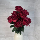 COLOR FAST LILLIAN OPEN ROSE BUSH X12 STEM H17 - 30388 - INDIVIDUAL COLORS