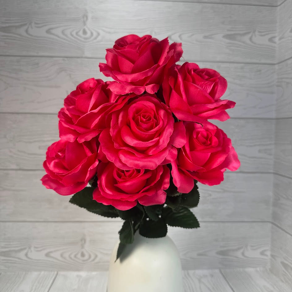 COLOR FAST LILLIAN OPEN ROSE BUSH X12 STEM H17 - 30388 - INDIVIDUAL COLORS