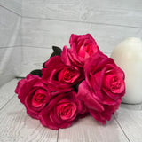 COLOR FAST LILLIAN OPEN ROSE BUSH X12 STEM H17 - 30388 - INDIVIDUAL COLORS
