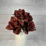 16IN PRINTING ROSE BUSH X6 STEMS - 57203 - INDIVIDUAL COLORS