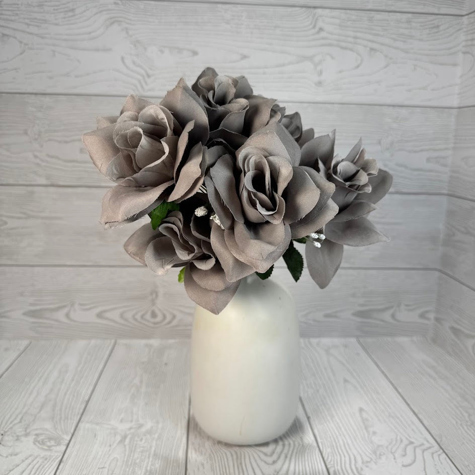 16IN PRINTING ROSE BUSH X6 STEMS - 57203 - INDIVIDUAL COLORS