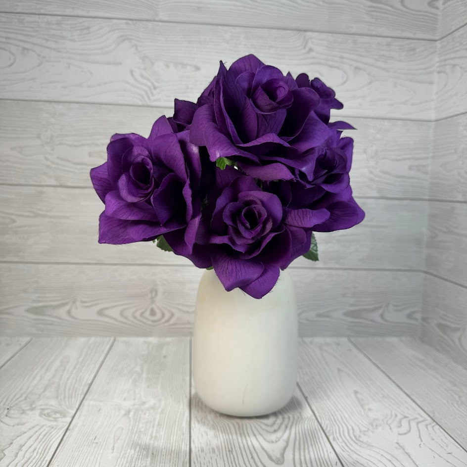 16IN PRINTING ROSE BUSH X6 STEMS - 57203 - INDIVIDUAL COLORS