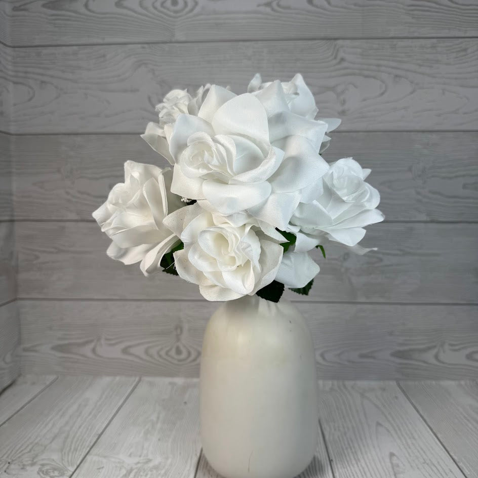 16IN PRINTING ROSE BUSH X6 STEMS - 57203 - INDIVIDUAL COLORS