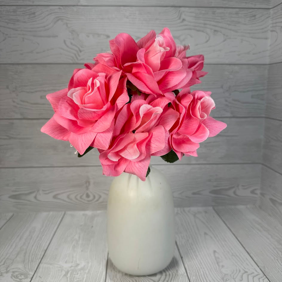 16IN PRINTING ROSE BUSH X6 STEMS - 57203 - INDIVIDUAL COLORS