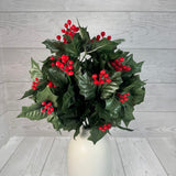16IN HOLLY BERRY BUSH X10 - 85893 * OO