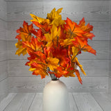 16IN MAPLE LEAF BUSH - 80532-GOLD * G