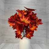 16IN MAPLE LEAF BUSH X11 - 80532-OR * G