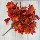 16IN MAPLE LEAF BUSH X11 - 80532-OR * G