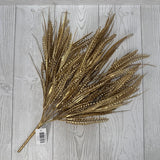 20IN PLASTIC BUTTON FERN - GOLD - 85797-GOLD * OO