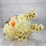 27IN PEONY MUM ROSE - CREAM - 85205-CR * BR