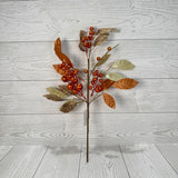 18IN FALL LEAF BERRY PICK - COPPER - 65720 * RD