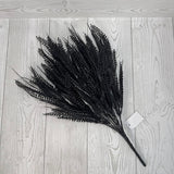 20IN PLASTIC BUTTON FERN - BLACK - 85797-BK * OO