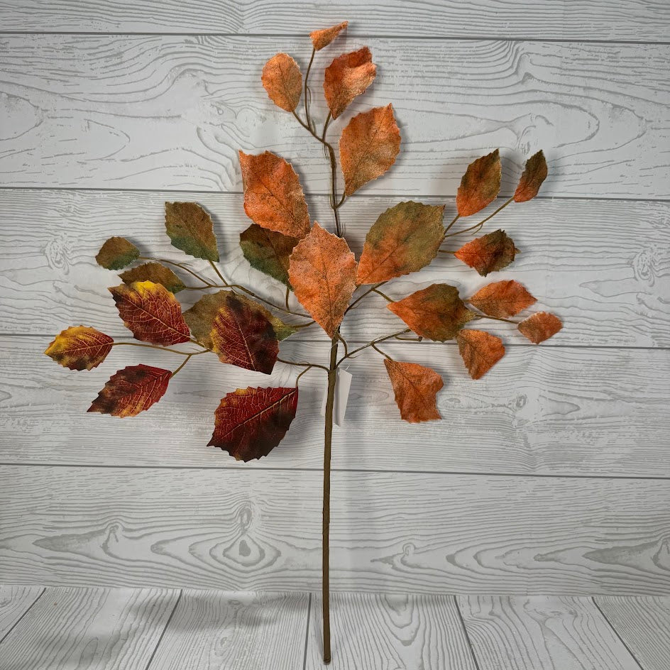 21IN BIRCH LEAVES PICK - ORANGE - 65188-OR * OO