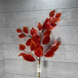 30.5IN BEECH LEAF SPRAY - ORANGE - 40488-OR * OO