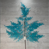 32IN GLITTER FERN SPRAY - BLUE - 21251-BL * BL