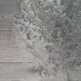 32IN GLITTER FERN SPRAY - WHITE - 21251-WT * BL