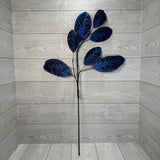 32IN MAGNOLIA LEAF SPRAY - BLUE/BLACK - 65706-BL * G