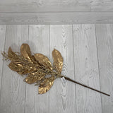 24" MAGNOLIA LEAF SPRAY - GOLD - 32297-GOLD * G