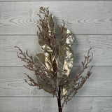 24" MAGNOLIA LEAF SPRAY - CHAMPAGNE - 32297-CHAMP * G