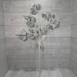 30.5" METALLIC HOLLY LEAF - SILVER - 40486-SILVER * OO