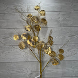33IN METALLIC EUCALYPTUS - GOLD - 40485-GOLD * G