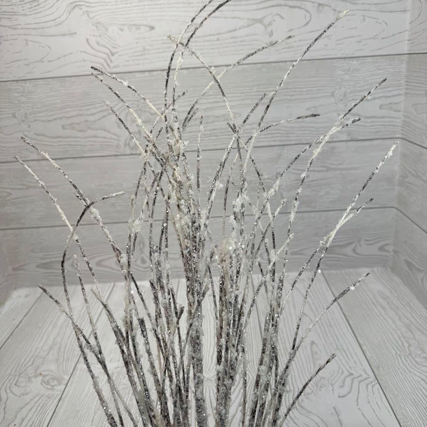 32IN FROSTED TWIG SPRAY - 65673 * G