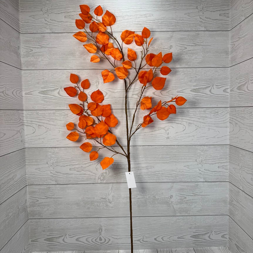 35" BIRCH SPRAY - ORANGE - 64486-OR * OO