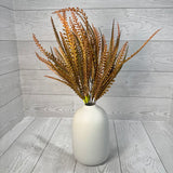 PLASTIC LEAVES BUSH X7 H20 - ORANGE - 57355OR * R BR