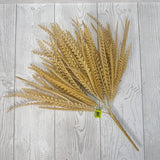 PLASTIC LEAF BUSH H18 - BEIGE - 13094BE * BL