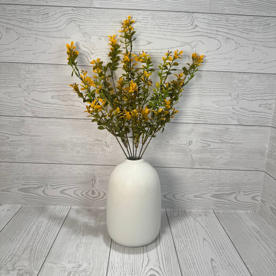 PLASTIC BOXWOOD BUSH X7 H18 - YELLOW - 57519YW * PU