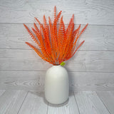 PLASTIC LEAVES BUSH X5 H16 - ORANGE - 57497OR * R BR