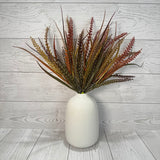 PLASTIC MIX GRASS BUSH H16 - ORANGE/BROWN - 52493ORBN * R BR