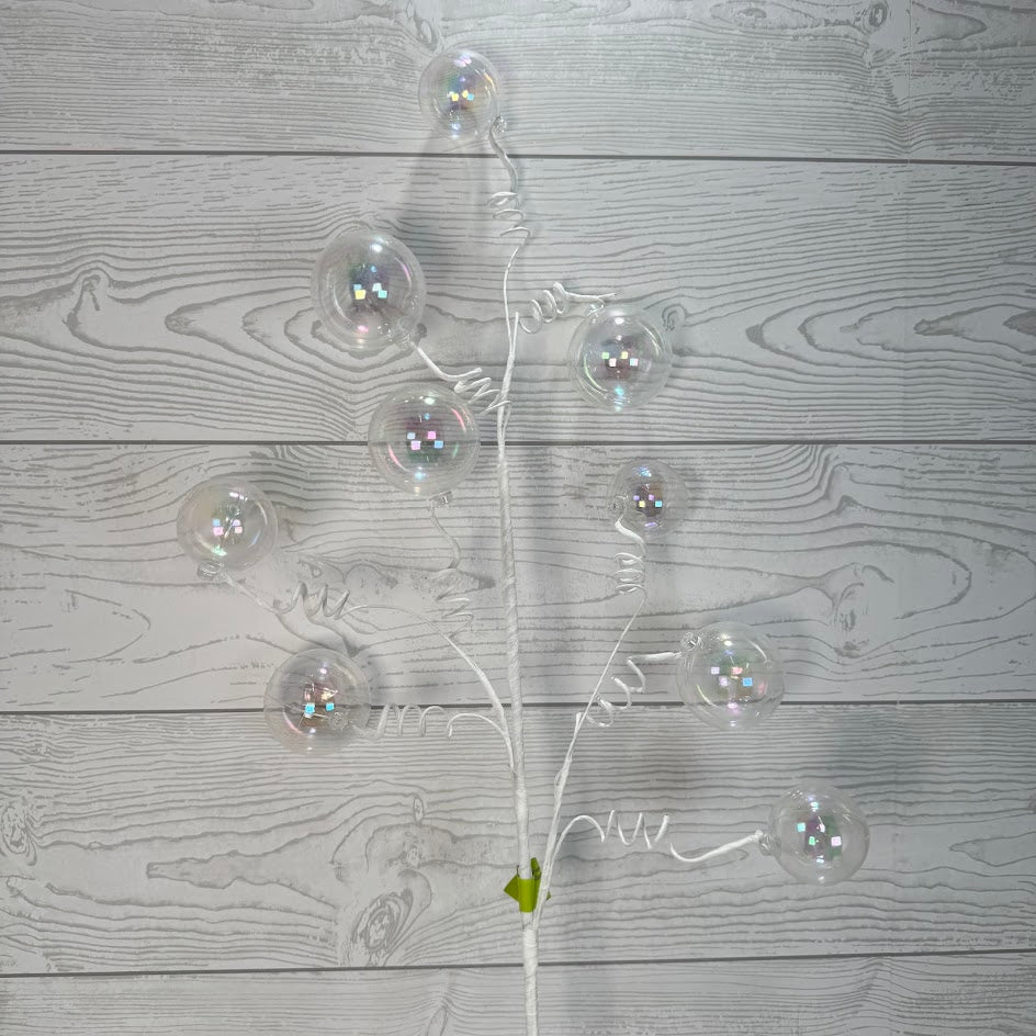 IRIDESCENT BALL SPRAY X9 H28 - CLEAR - 86585CLEAR * G