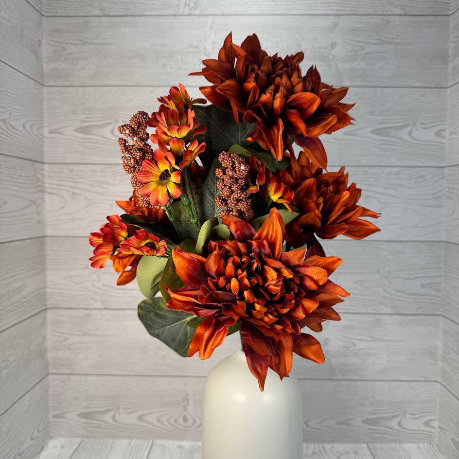 DAHLIA DAISY FILLER BUSH X14 H21 - RUST - 57351RUST * BL G