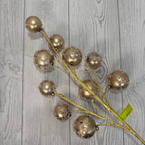 ORNAMENT BALL SPRAY X10 H26 - GOLD - 85556GD * G