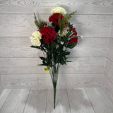 COLOR FAST MP CARNATION CONE BERRY MIX X14 H22 - RED/CREAM/BROWN - 88830RDCM * PK G