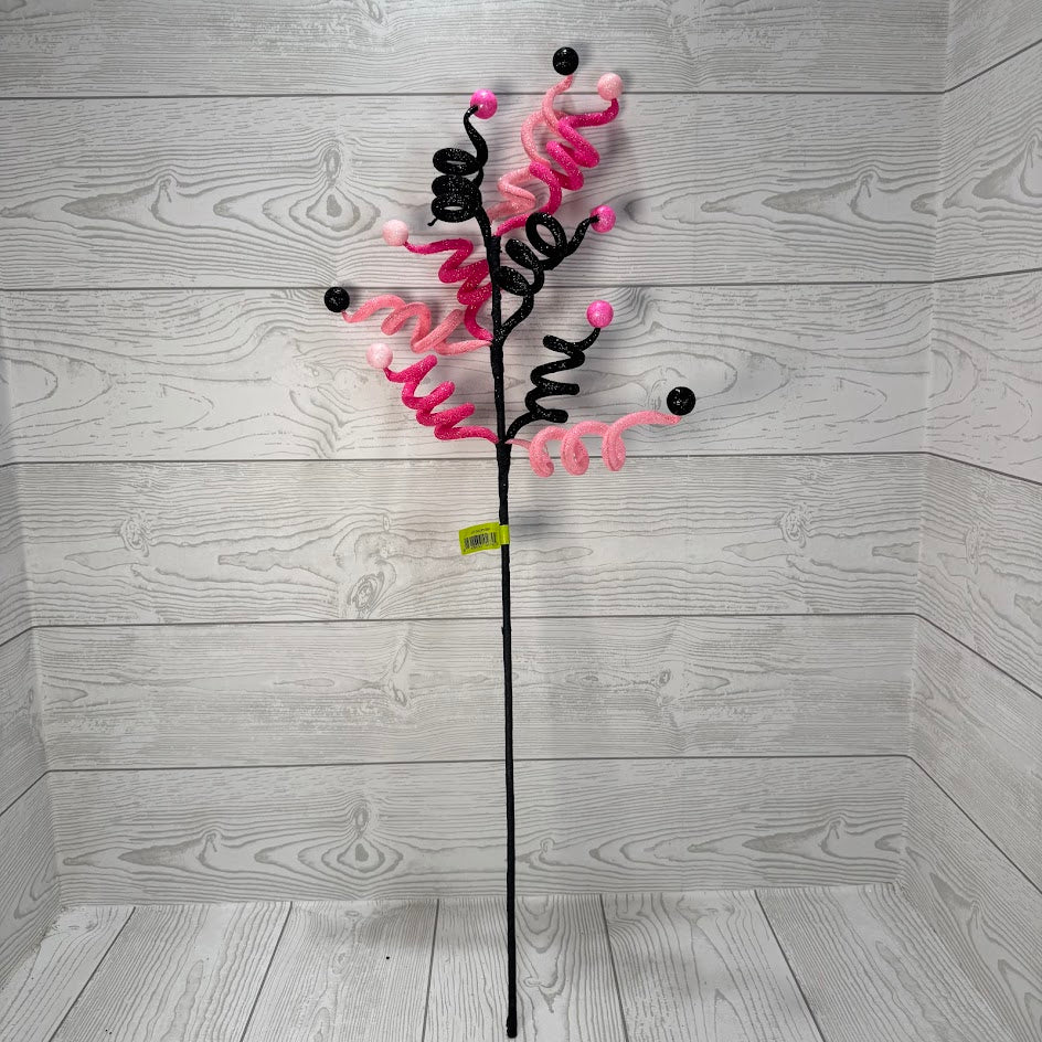 CURLY BALL SPRAY X9 H26 - PINK/BLACK - 57363PKBK * BL