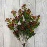 PALSTIC SEDUM LEAVES BISH X7 H18 - ORANGE - 57520OR * OO