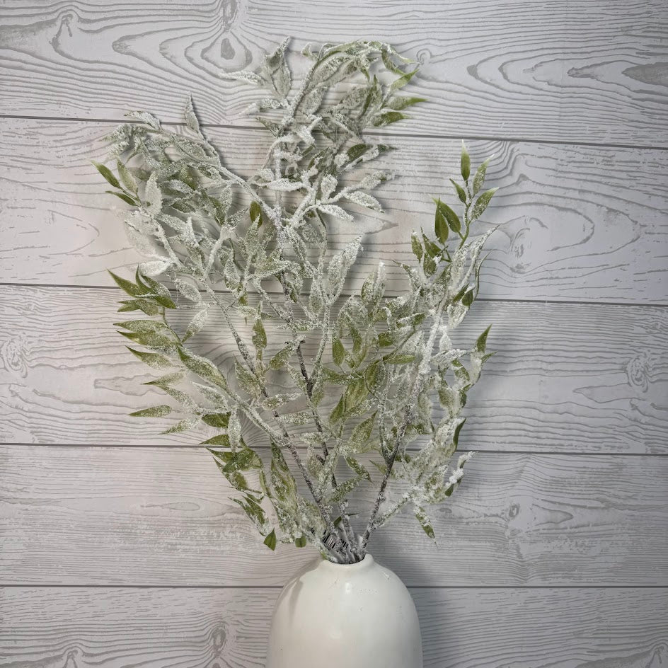 25IN TEA LEAF SPRAY X3 - FROSTED - 85410 * R BR