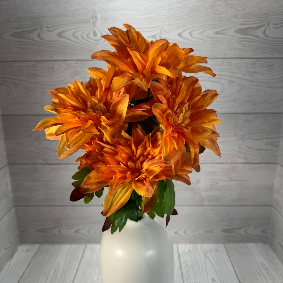 LARGE DAHLIA FALL BSHX7 - BROWN - 22108 * RD