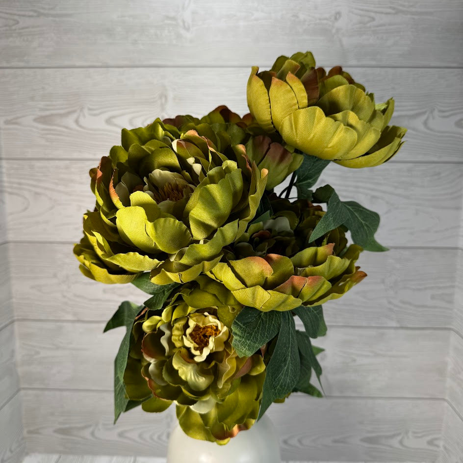 PEONY FALL BUSH X7 - GREEN - 22206 * RD