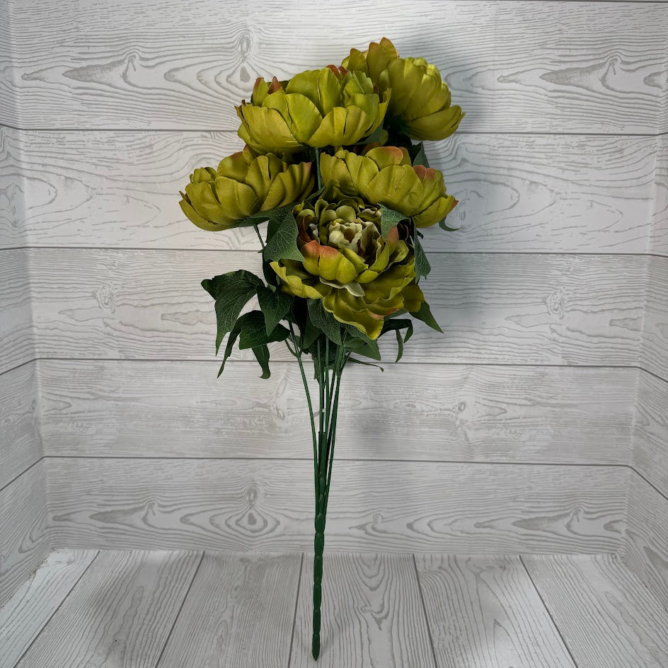 PEONY FALL BUSH X7 - GREEN - 22206 * RD