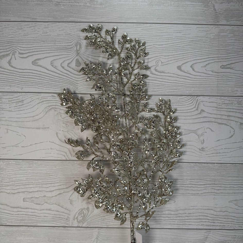 GLITTER BOXWOOD SPRAY X3 - CHAMPAGNE - 69435 * G