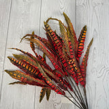 FEATHER BUSH X7 W/35 EAVES - RUST - 47694 * G