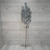XMAS LAUREL LVS SPRAY - SILVER - 68452 * G