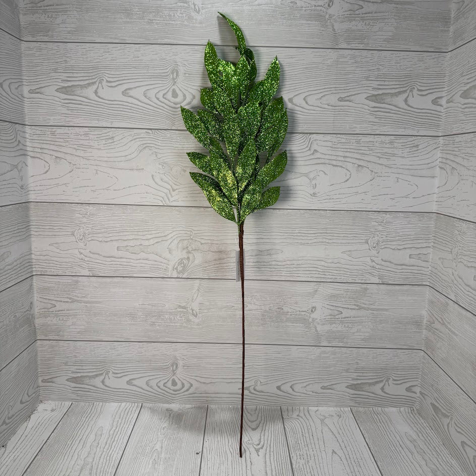 XMAS LAUREL LEAVES SPRAY - GREEN - 58457 * G