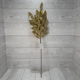 XMAS LAUREL LEAVES SPRAY - GOLD - 68451 * G