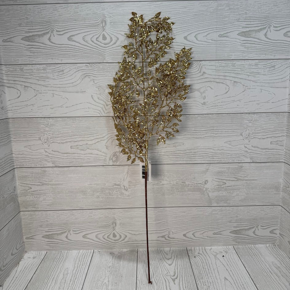GLITTER BOXWOOD SPRAY X3 - GOLD - 69431 * G