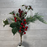 HOLLY PINE SPRAY - 26221 * R BR